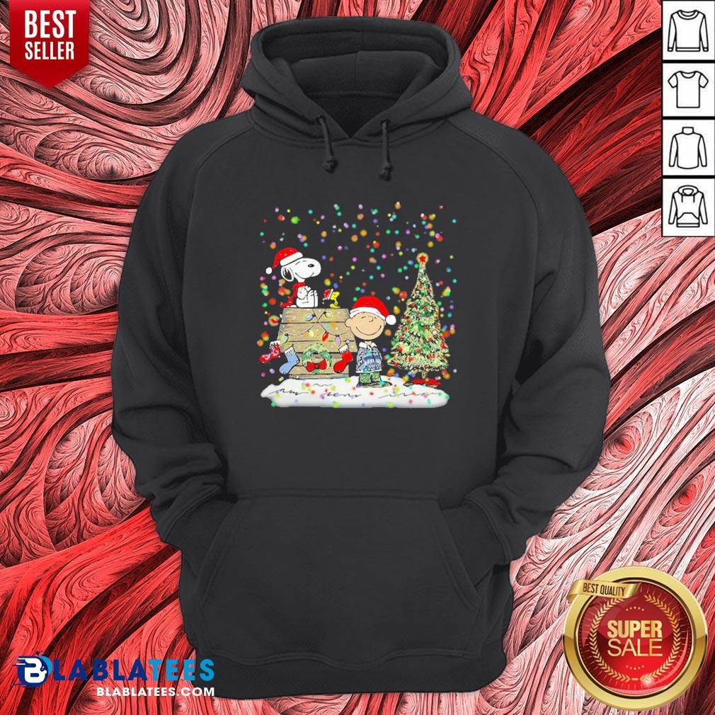 Cute Snoopy And Charlie Brown Light Merry Christmas Shirt