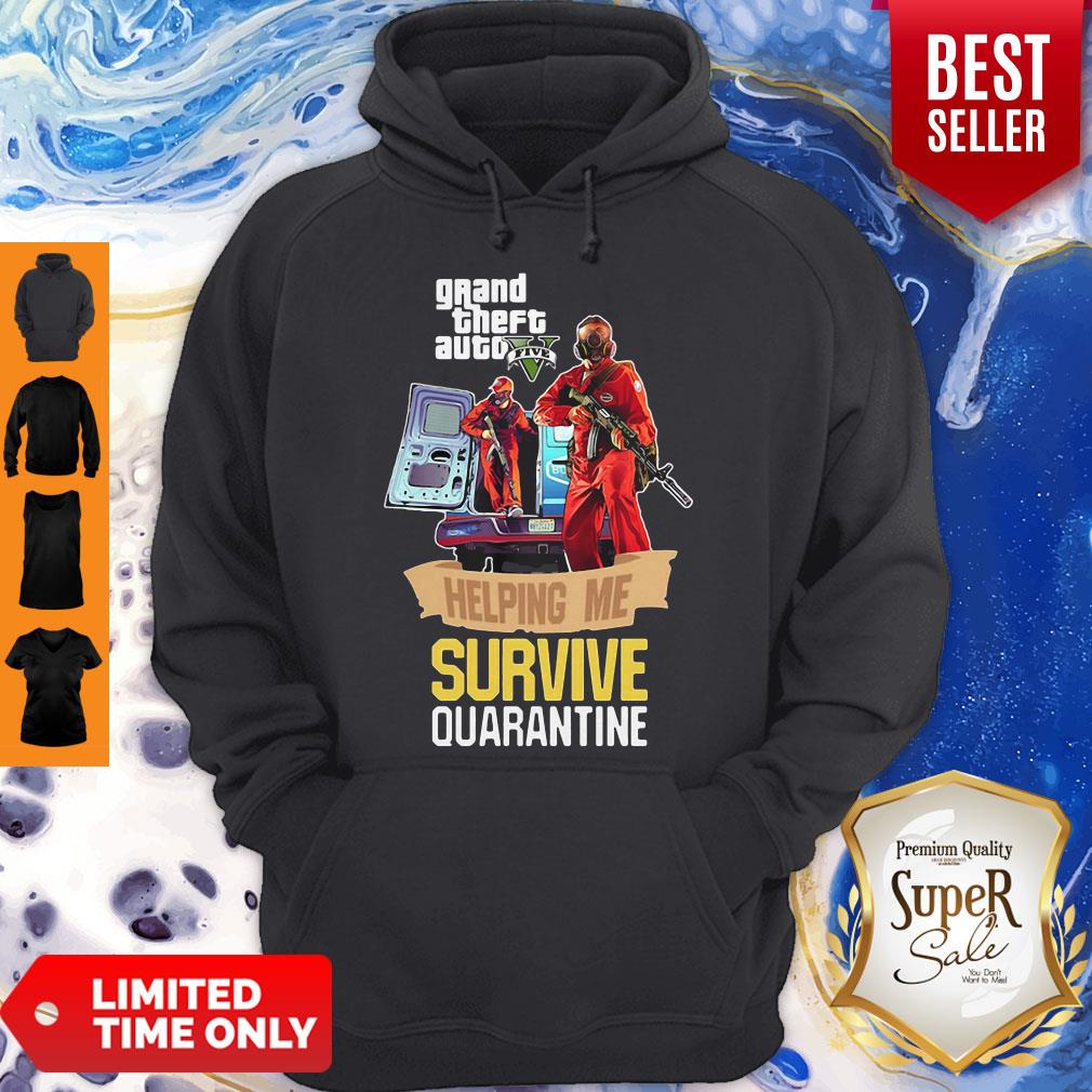 Pandamic Grand Theft Auto V Five Helping Me Survive Quarantine Shirt