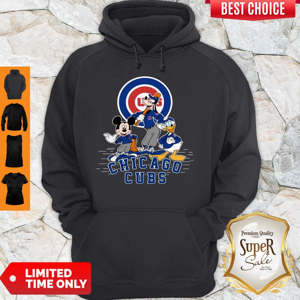 MLB Chicago Cubs Mickey Mouse Goofy And Donald Duck Baseball Shirt