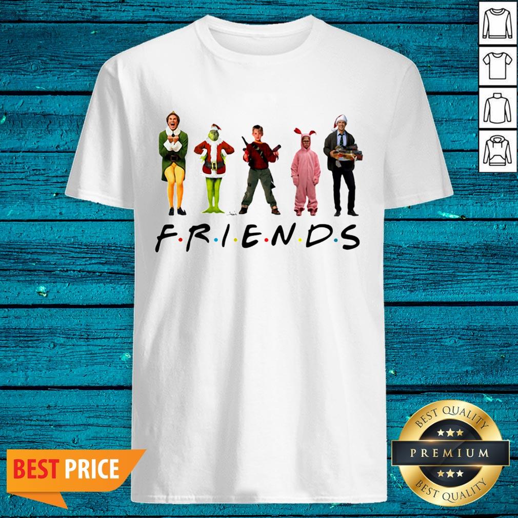 Hot Ralphie Brooke Nieter Elf Chevy Chase Grinch Face Friends Christmas Shirt