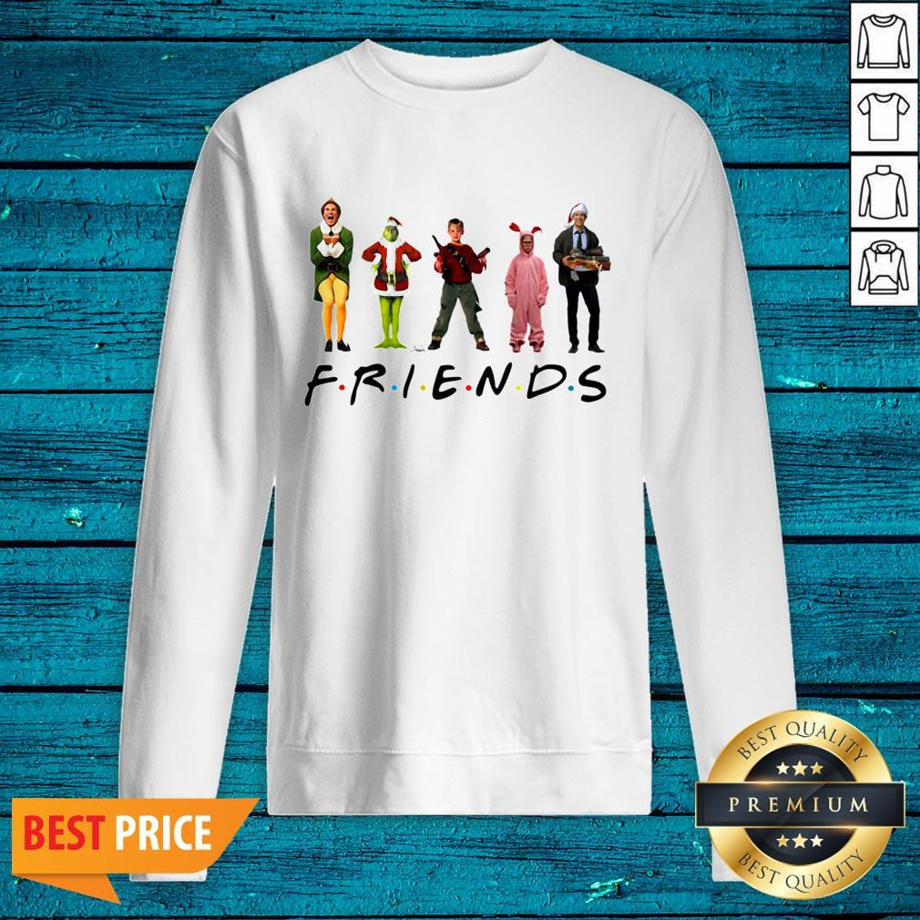 Hot Ralphie Brooke Nieter Elf Chevy Chase Grinch Face Friends Christmas Shirt