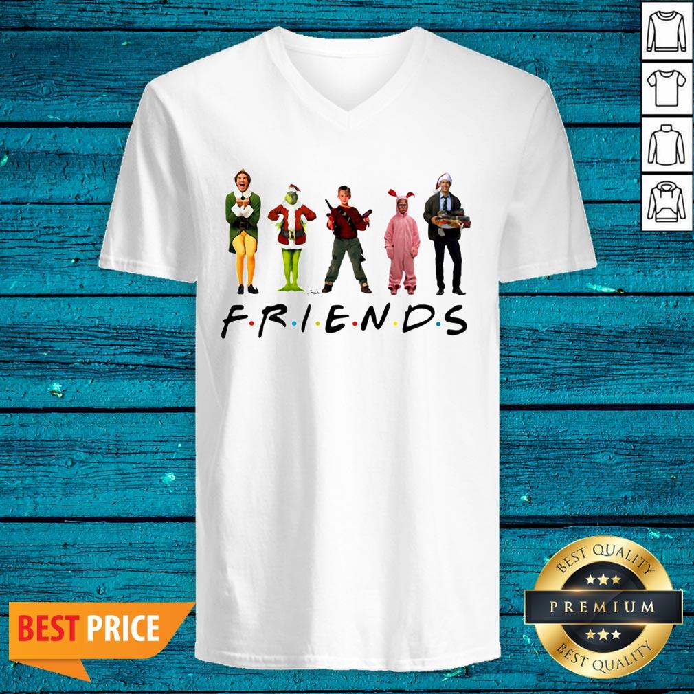 Hot Ralphie Brooke Nieter Elf Chevy Chase Grinch Face Friends Christmas Shirt