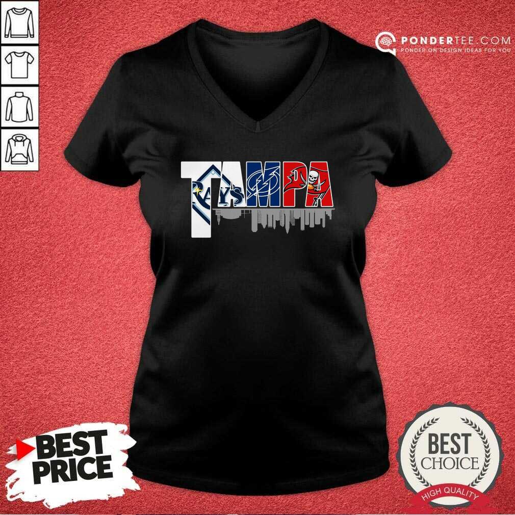 Hot Tampa Tampa Bay Rays Tampa Bay Lightning Tampa Bay Buccaneers Shirt