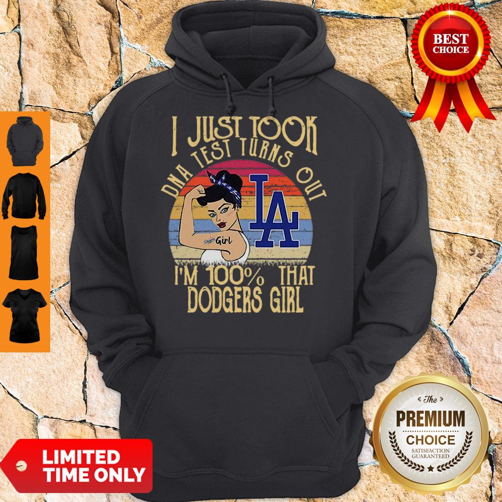 I Just Tool DNA Test Turns Out I’m 100% That Dodgers Girl Vintage Shirt