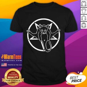 Nice Grimytee Hail Catan Cat Satan Devil Sign By Finja Shirt