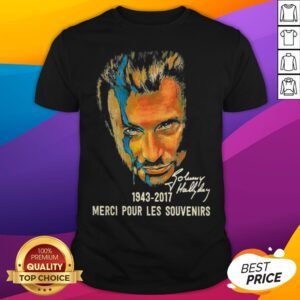 Johnny Hallyday 1943 2017 Merci Pour Les Souvenirs Signature Art Shirt