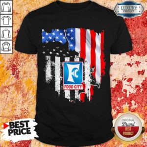 Premium Food City American Flag Independence Day Shirt
