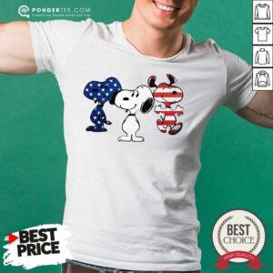 Cute Snoopy American Flag Version Shirt