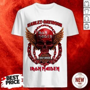 Skull Harley Davidson Motorcycles Iron Maiden Shirt