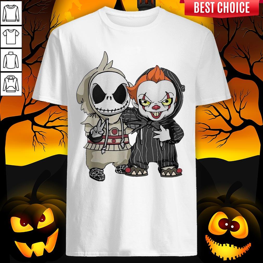 Jack Skellington And Pennywise Friend Happy Halloween Shirt
