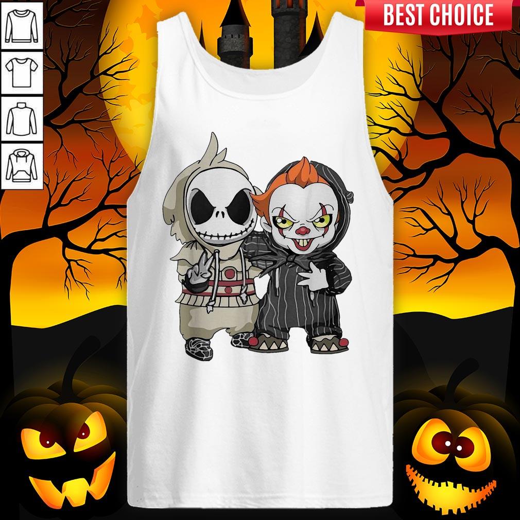 Jack Skellington And Pennywise Friend Happy Halloween Shirt