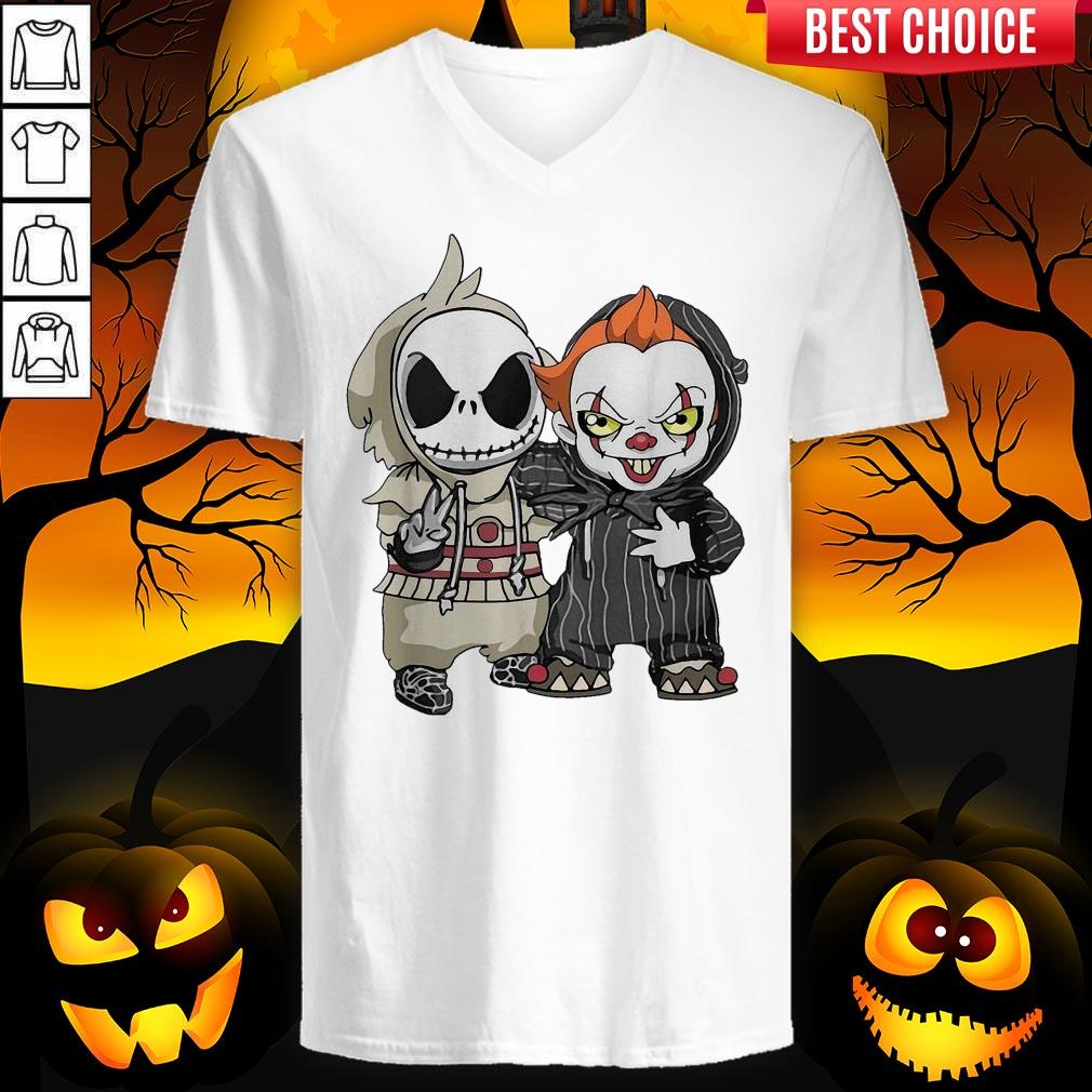 Jack Skellington And Pennywise Friend Happy Halloween Shirt