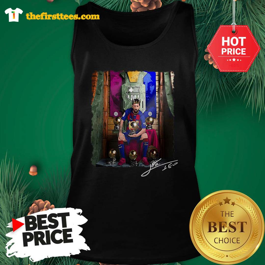 Jesus Lionel Messi Sixth Golden Ball Signature Shirt