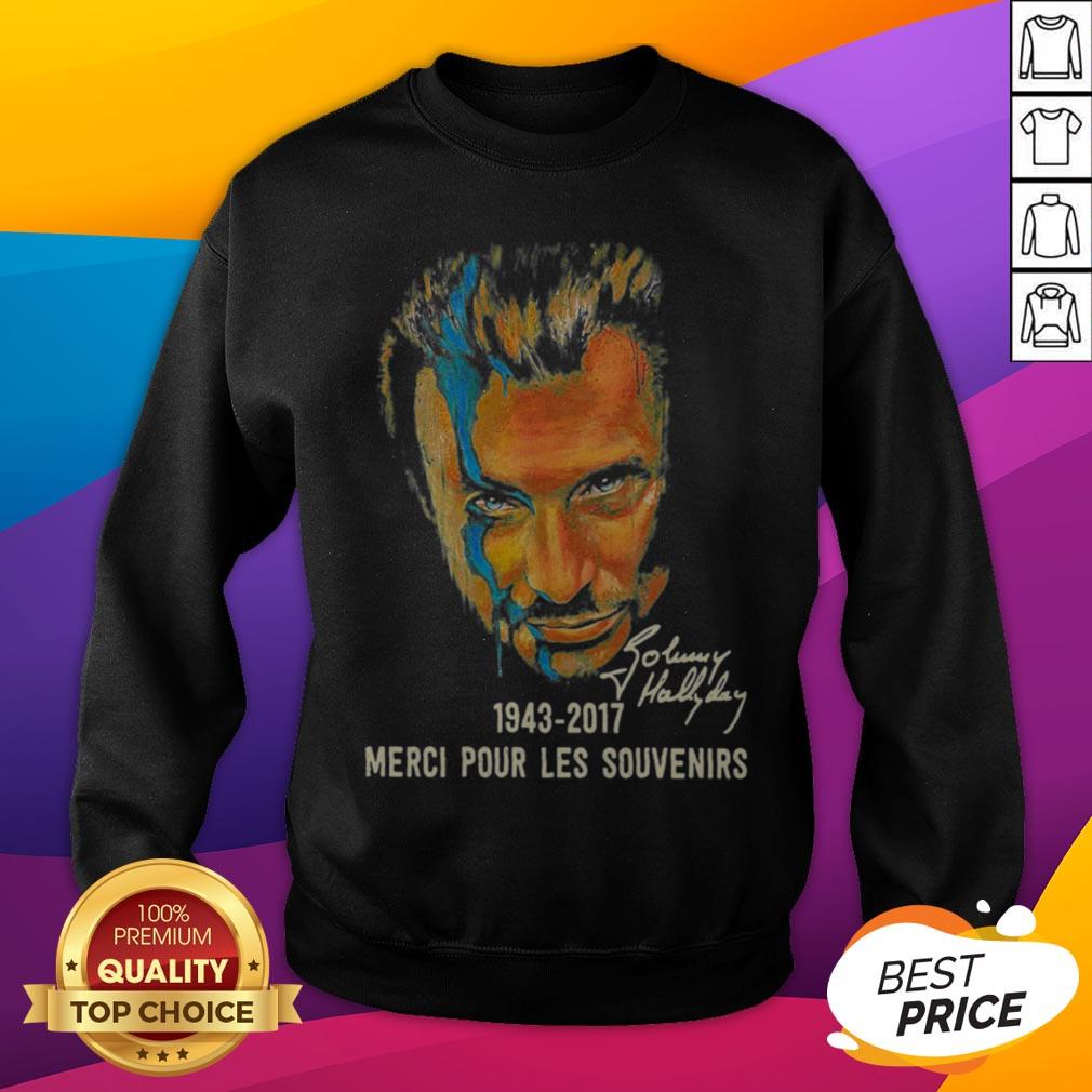 Johnny Hallyday 1943 2017 Merci Pour Les Souvenirs Signature Art Shirt