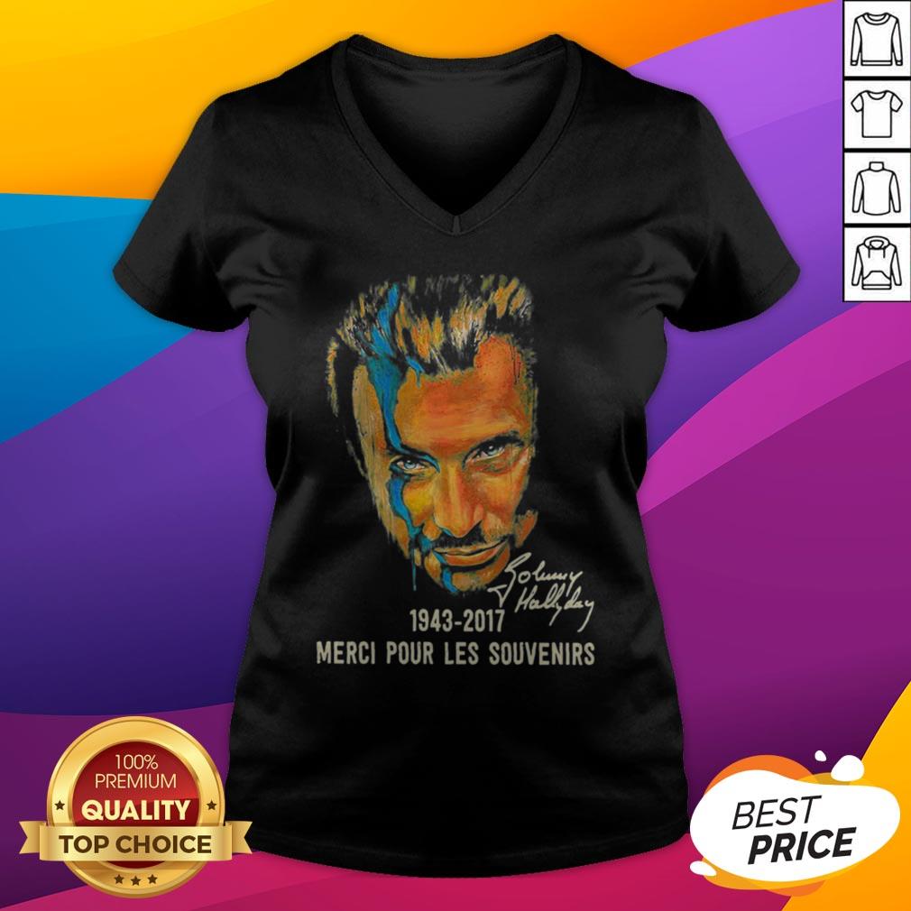 Johnny Hallyday 1943 2017 Merci Pour Les Souvenirs Signature Art Shirt