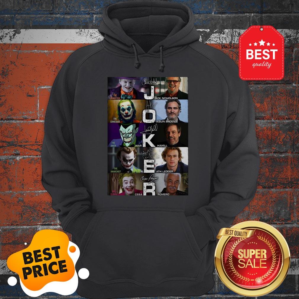 Joker Versions Signatures The Gangster The Comedian The Joker Shirt