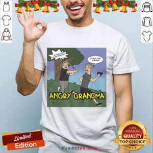 Happy Angry Grandma Cartoon Shirt