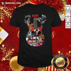 Original AC DC Guitar All Signature Shirt