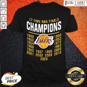 Funny 17 Time NBA Champions Lakers Shirt