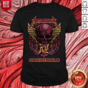 Top Skull Metallic Cardinals Shirt