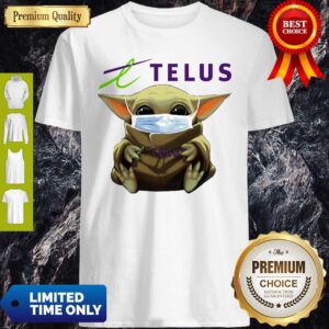 Nice Star Wars Baby Yoda Hug Telus Mask Covid-19 T-Shirt