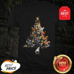 Official Horses Christmas Tree Horse Lover Xmas Gift Shirt