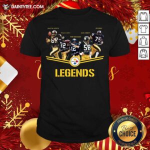 Awesome Pittsburgh Steelers Team Legends Signatures Shirt