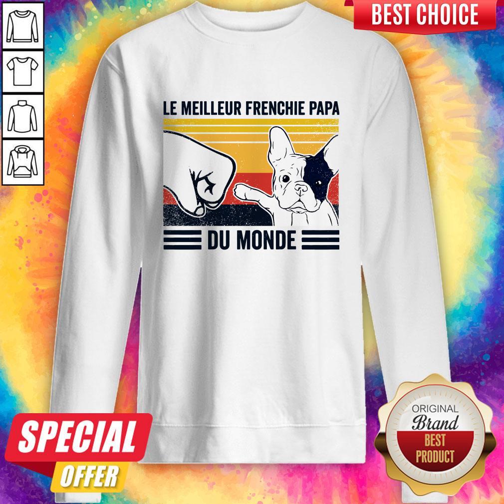 Le Meilleur Frenchie Papa Du Monde Vintage Shirt