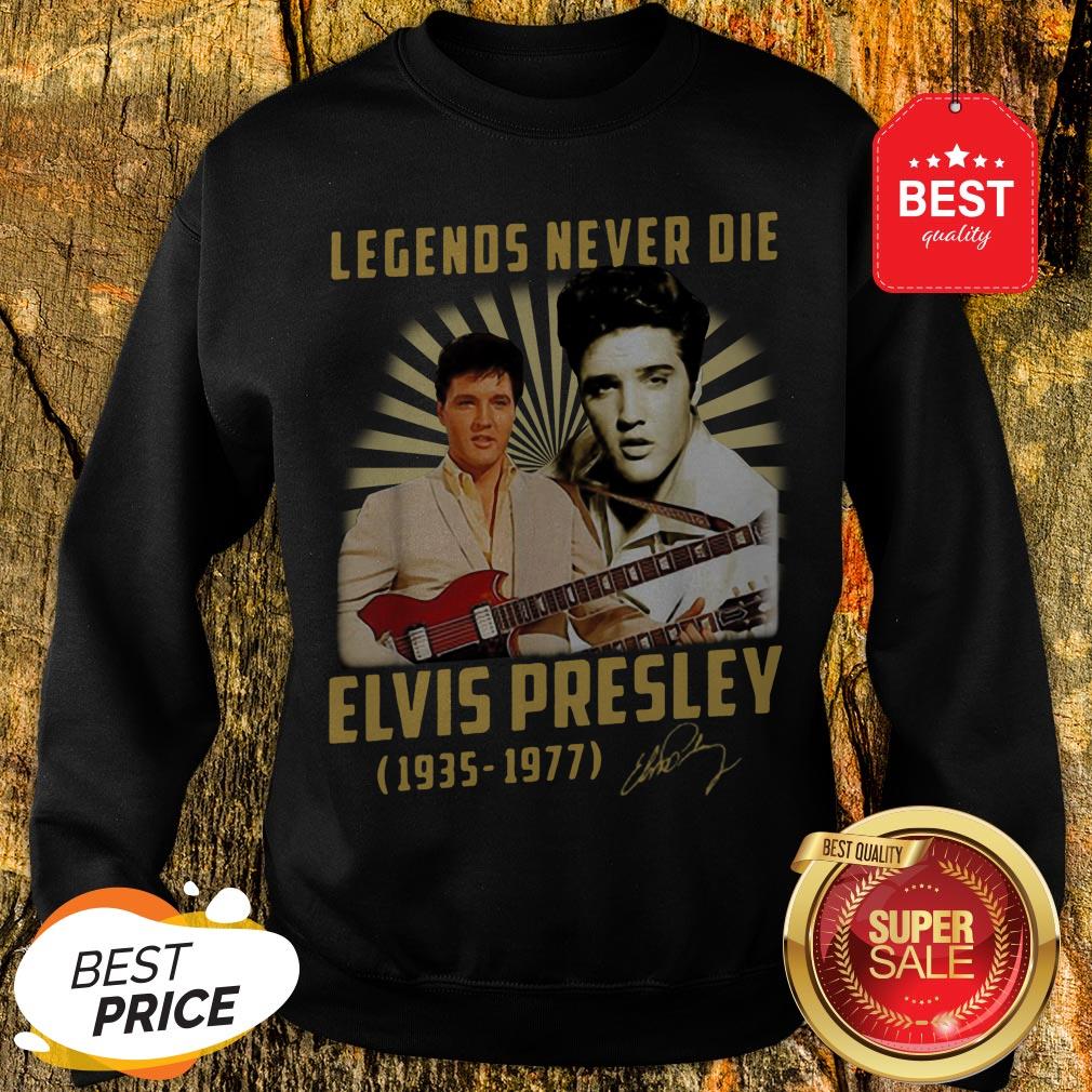 Legends Never Die Elvis Presley 1935 1977 Signature Autographed Shirt