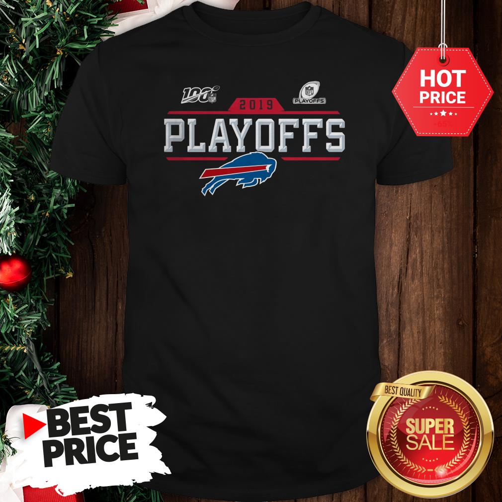 Like Buffalo Bills Logo 2019 100 NFL Playoffs Shirt