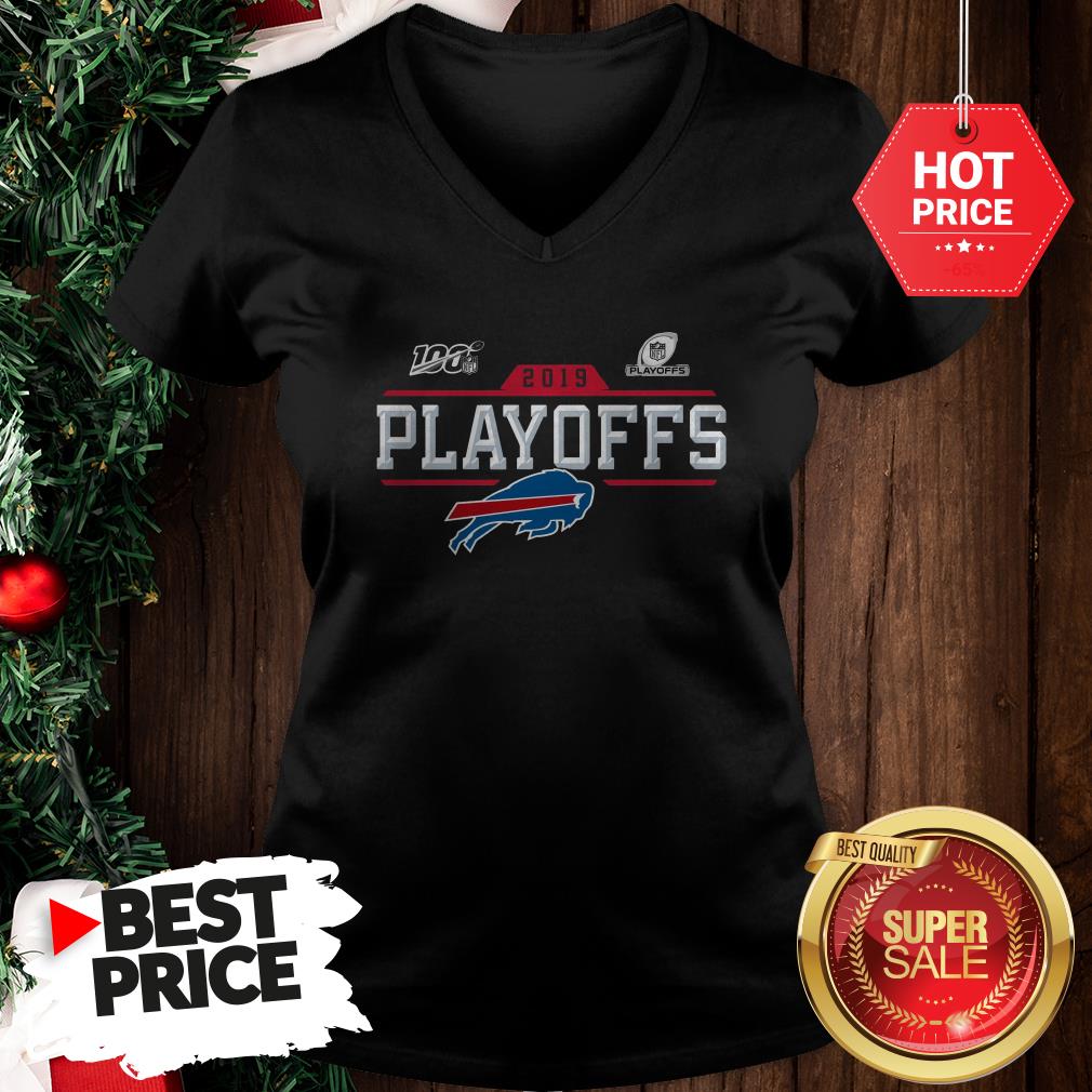 Like Buffalo Bills Logo 2019 100 NFL Playoffs Shirt