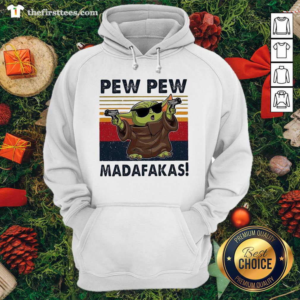 Lovely Baby Yoda Pew Pew Madafakas Vintage Retro Shirt