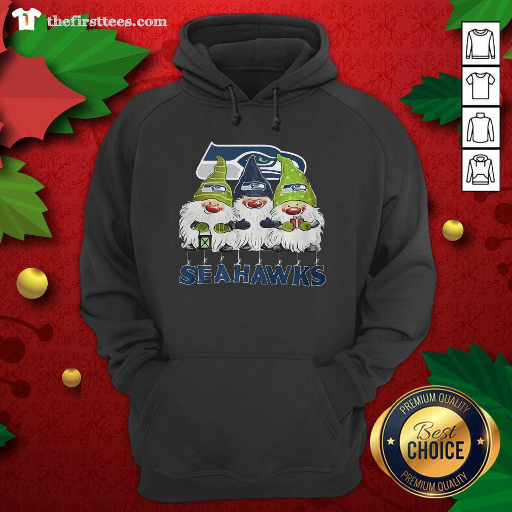 Lovely Seattle Seahawks Gnomies Christmas Shirt