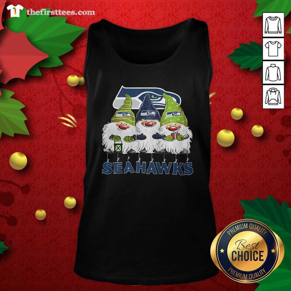Lovely Seattle Seahawks Gnomies Christmas Shirt