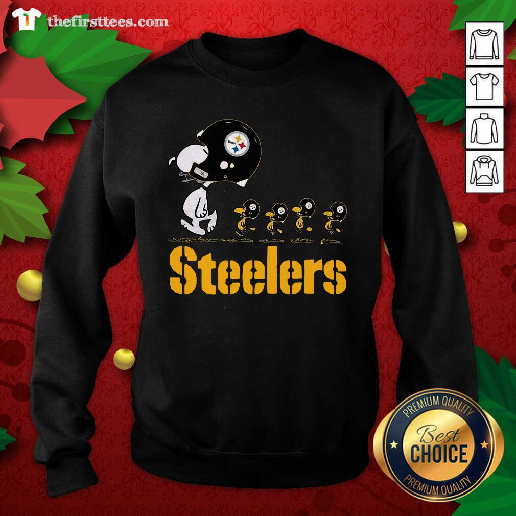 Lovely Snoopy And Woodstock Pittsburgh Steelers Shirt