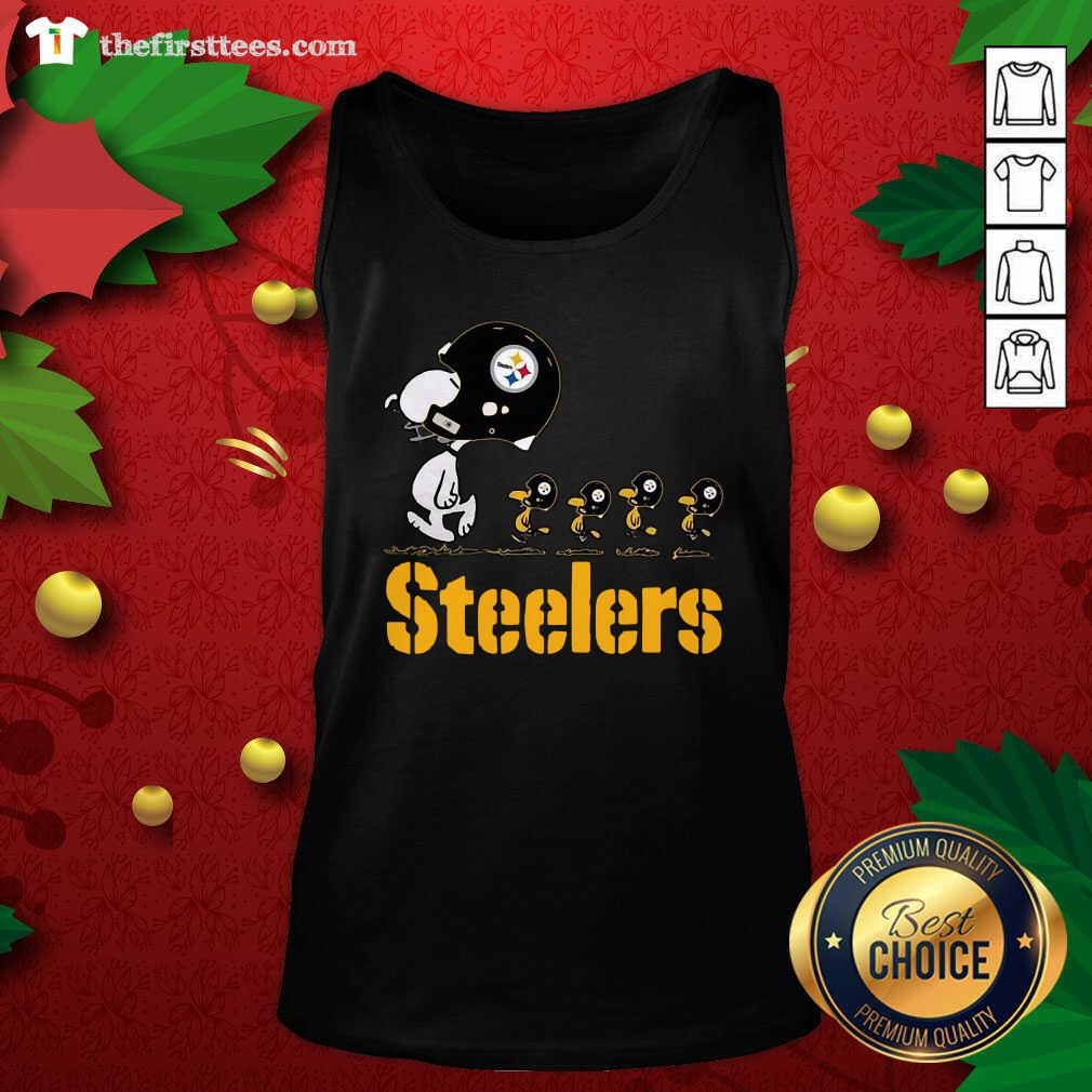 Lovely Snoopy And Woodstock Pittsburgh Steelers Shirt