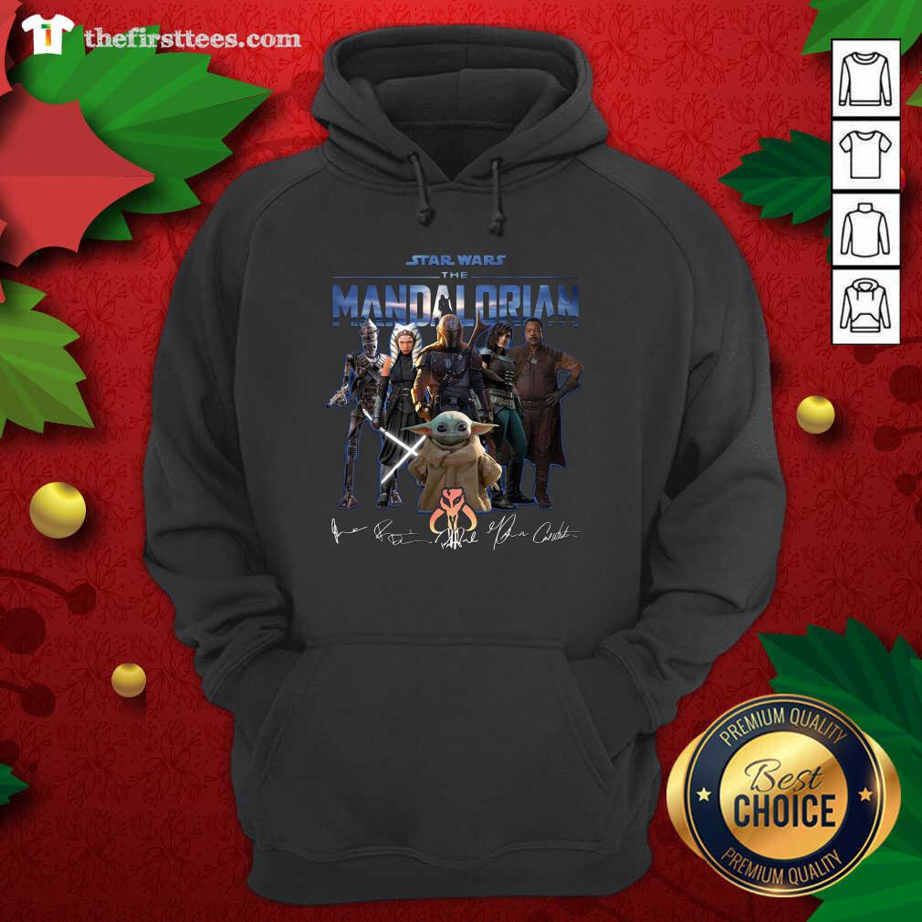 Lovely Star Wars The Mandalorian Signatures Shirt