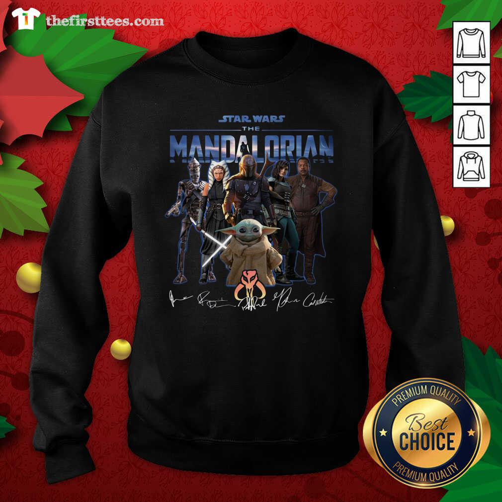 Lovely Star Wars The Mandalorian Signatures Shirt