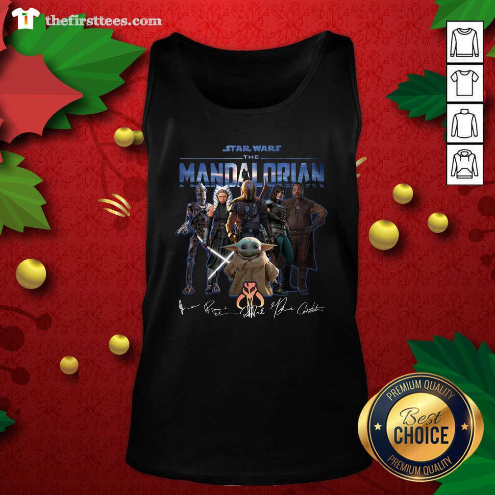 Lovely Star Wars The Mandalorian Signatures Shirt