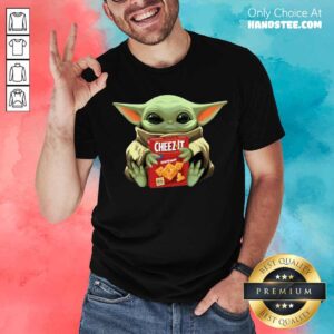 Funny Baby Yoda Hugs Cheez It Box Shirt