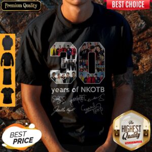Top 30 Years Of Nkotb Signatures Shirt
