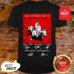 BSB Backstreet Boys DNA World Tour Signatures Shirt