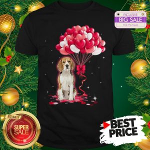 Wonderful Beagle Dog Love Balloons Heart Shirt