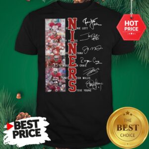 Niners Signatures Ronnie Lott Jerry Rice San Francisco 49ers Shirt