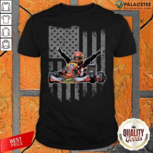 Perfect Sports Car Racing American Flag Shirt