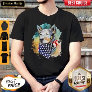 Top Heeler Dog Royal and Loyal America Flag Independence Day Art shirt