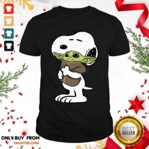 High Quality Snoopy Hug Baby Yoda Shirt