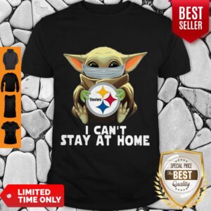 Star Wars Baby Yoda Mask Hug Pittsburgh Steelers I Can’t Stay At Home Shirt