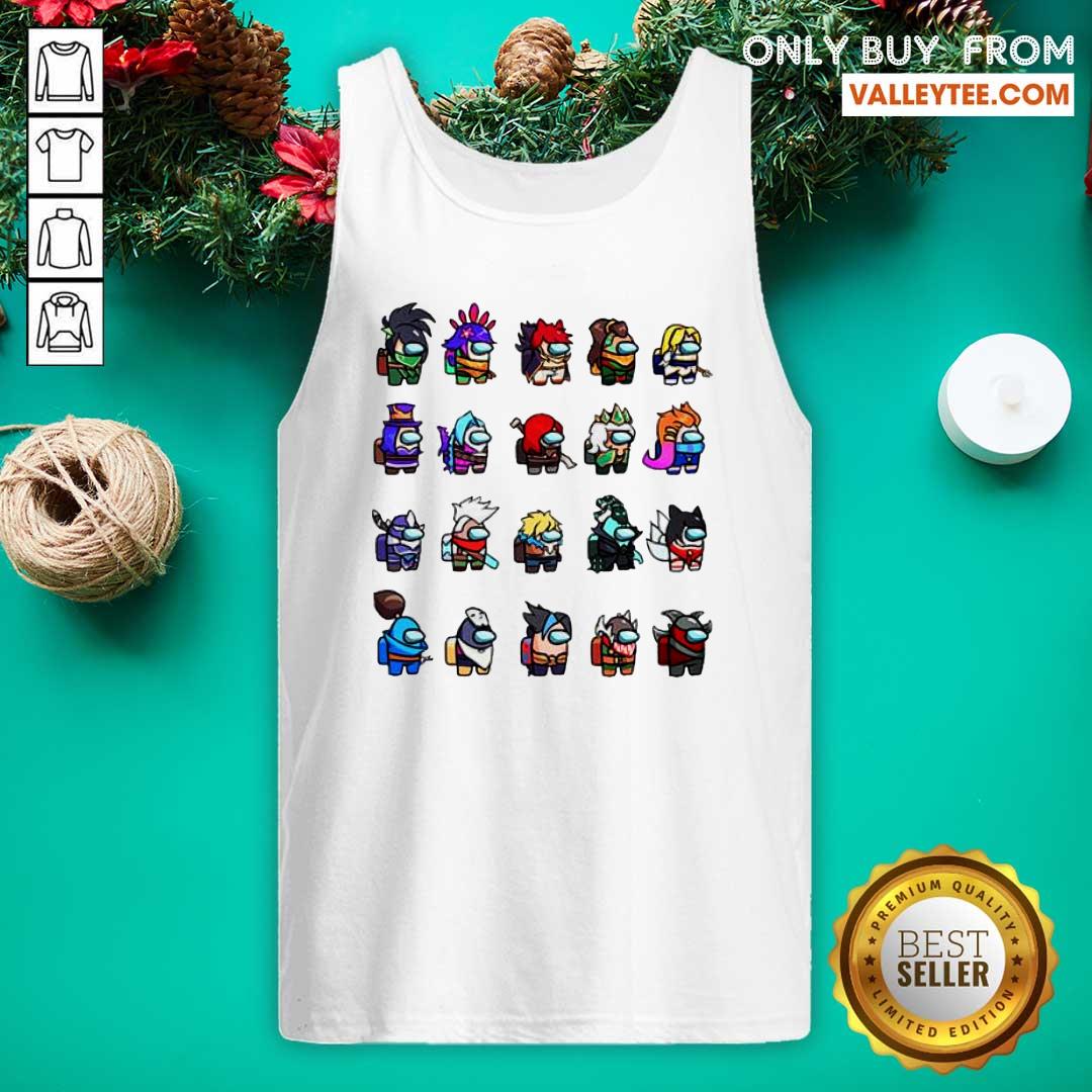 Nice Among Us X League Of Legends Games Shirt