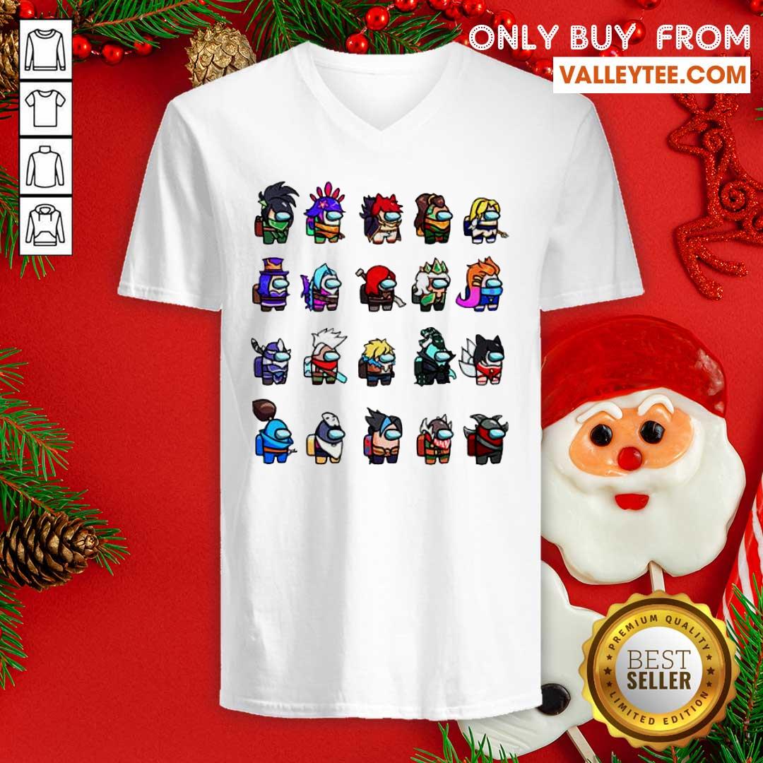 Nice Among Us X League Of Legends Games Shirt